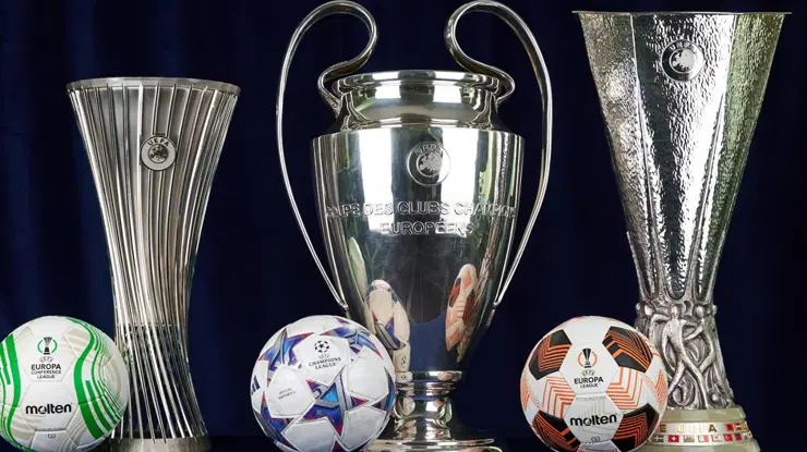 UEFA Şampiyonlar Ligi, UEFA Avrupa Ligi, UEFA Konferans Ligi