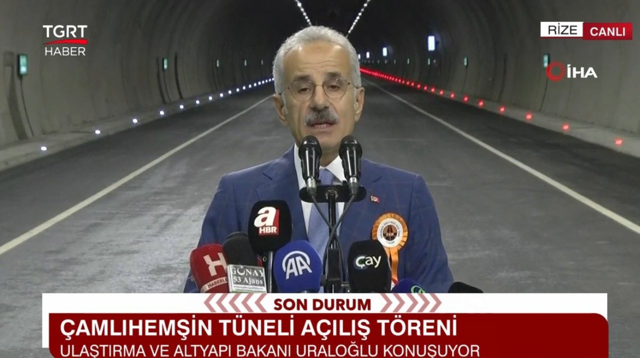 Turizmi canlandıracak tünel açıldı, yol 20 dakika kısalacak! Ünlü yaylaya gidiş artık daha kolay