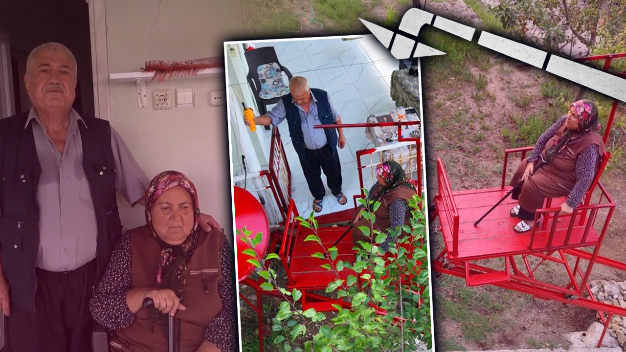 Yürek ısıtan olay! 60 basamağa eş değer… 49 yıllık hasta eşi için yaptı! Görenler bir daha bakıyor