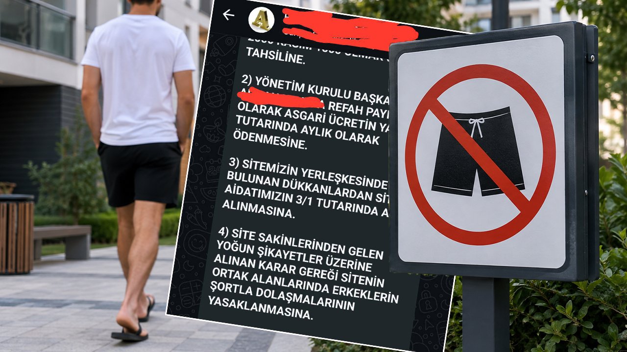 Bir il bu olayı konuşuyor! Sitede erkeklere şort giymek yasaklandı