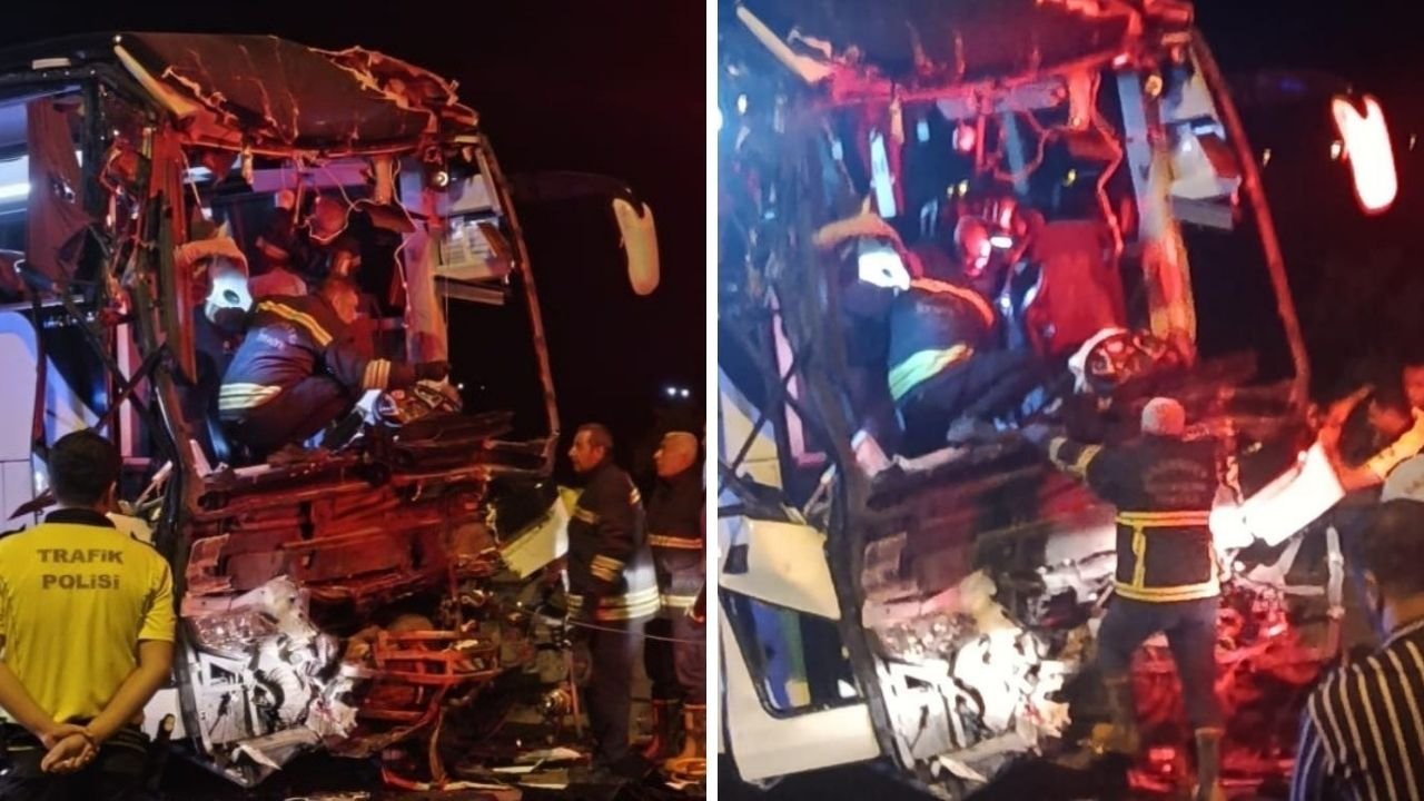 Gaziantep'te feci kaza! Yolcu otobüsü tırla çarpıştı: Ölü ve yaralılar var