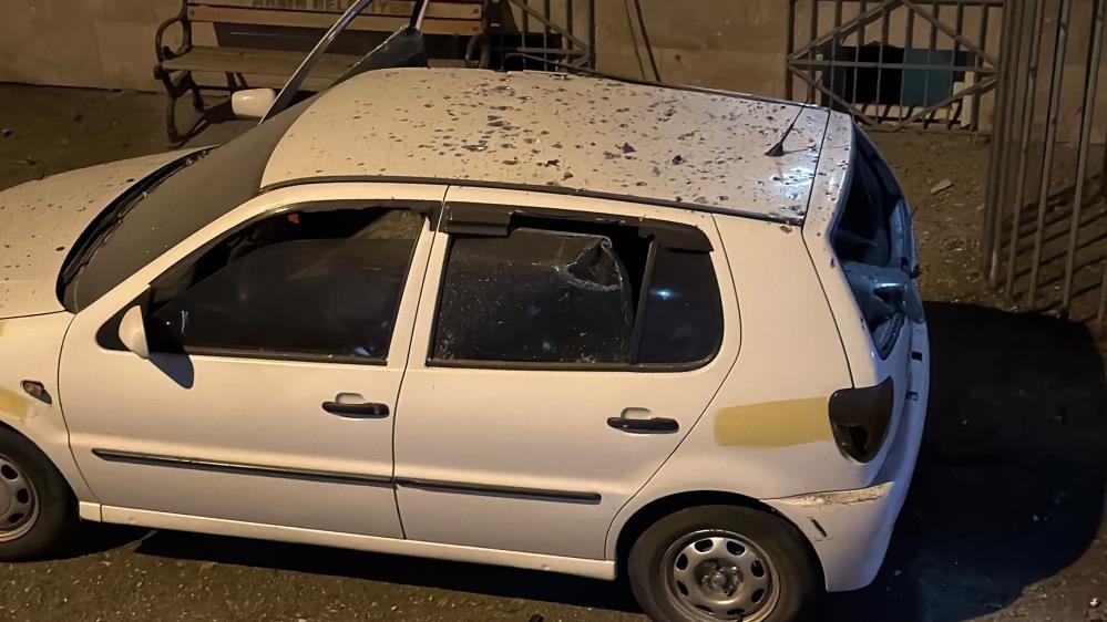 Trabzon'da İHA paniği! Araçların üzerine düşüp patladı