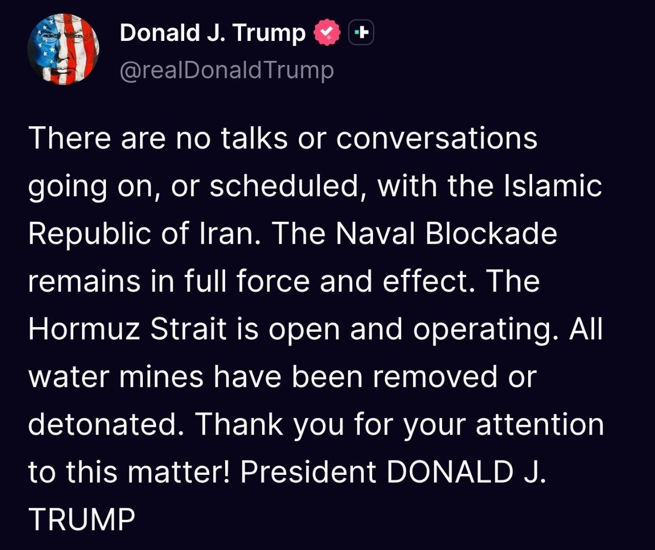 Trump masayı yeniden devirdi: İran'la görüşme falan yok!