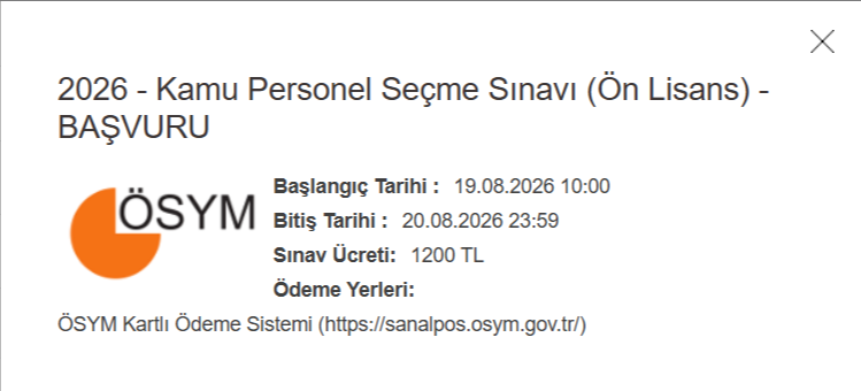 KPSS ön lisans geç başvurular bugün başlıyor! Sınav ücreti ne kadar?