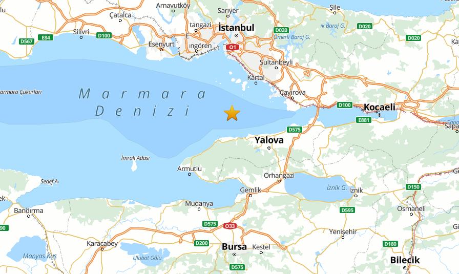 Marmara Denizi'nde deprem hareketliliği! AFAD duyurdu: İstanbul ve Yalova'da hissedildi