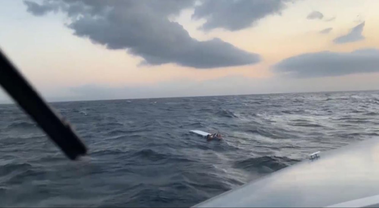 Yalova'da denizde sürüklenen baba ve kızın kurtarılma anları ortaya çıktı!