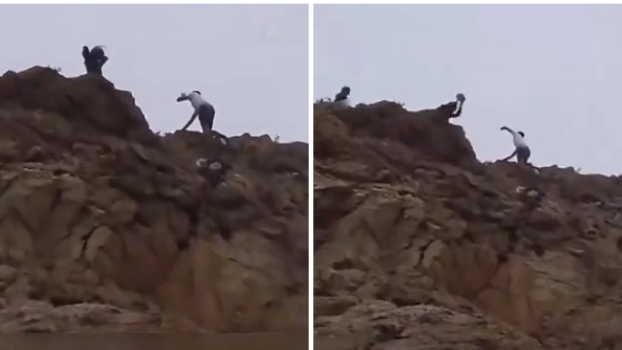 Ülkeye dönen Faslı göçmenlere skandal muamele! Kayalıklarda taş yağdırdılar