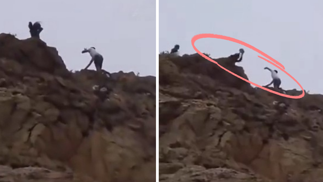 Ülkeye dönen Faslı göçmenlere skandal muamele! Kayalıklarda taş yağdırdılar