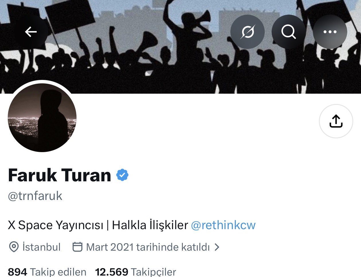 Mikrofonu açık kalan kişinin iddia edilen profili