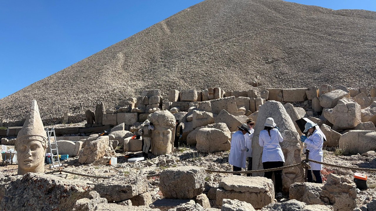 Nemrut'ta bir ilk! Binlerce yıllık heykellere nanoteknolojik koruma