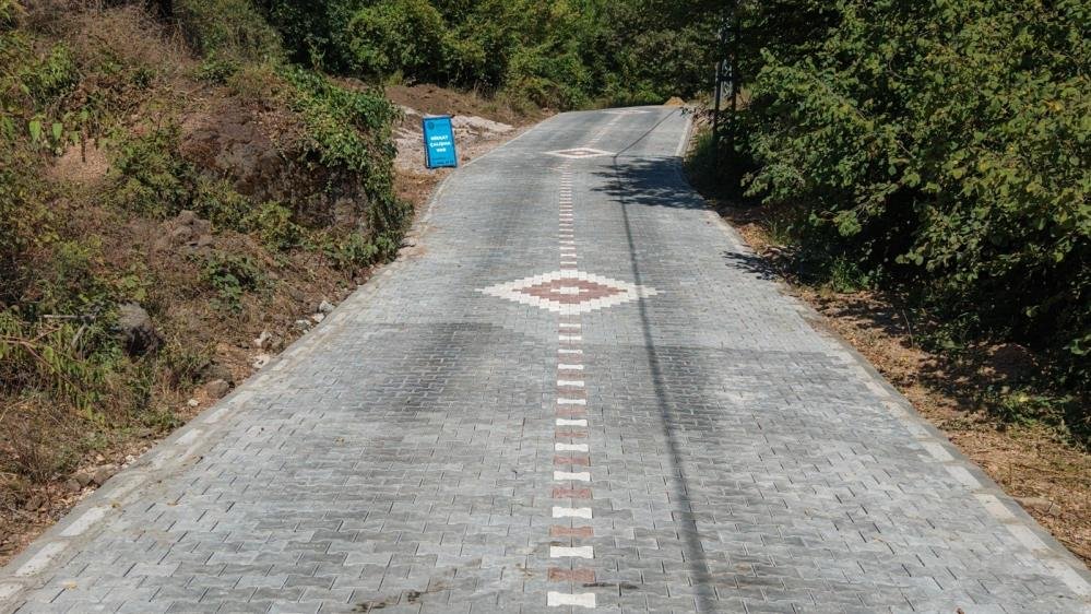 Osmanlı zamanında yapılmıştı! 150 yıllık köprüye giden yola parke döşendi
