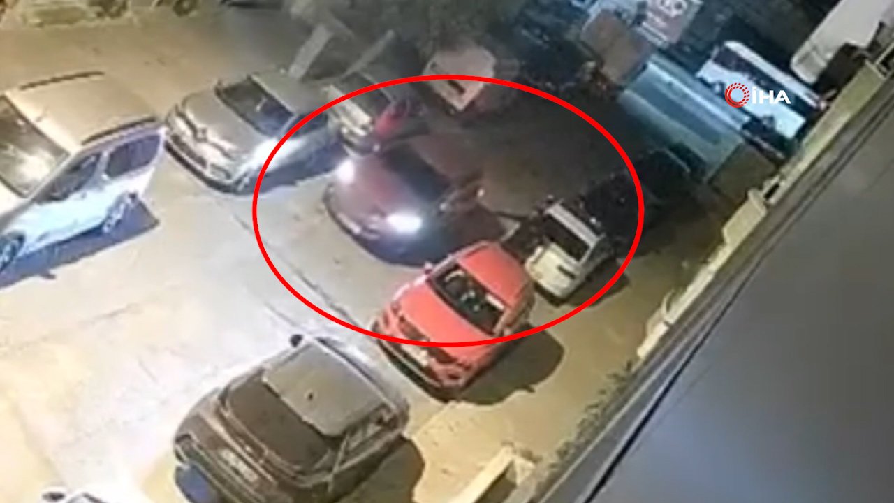Pusuya düşürdükleri otomobile ateş açtılar! Sürücünün kaçış anı saniye saniye kaydedildi