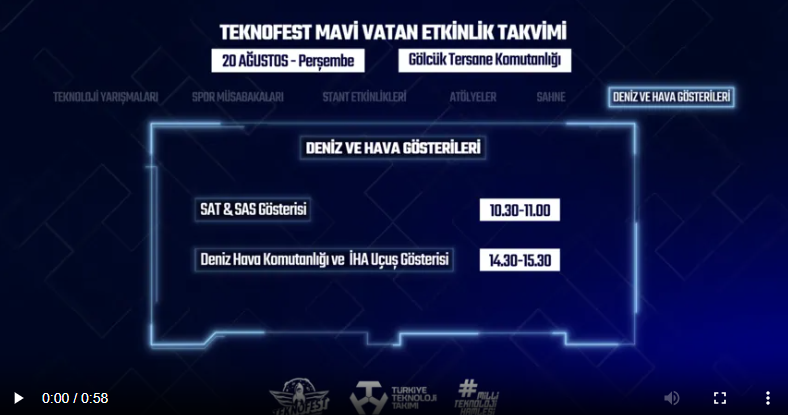 TEKNOFEST Mavi Vatan saat kaça kadar açık? TEKNOFEST Mavi Vatan ziyaret saatleri
