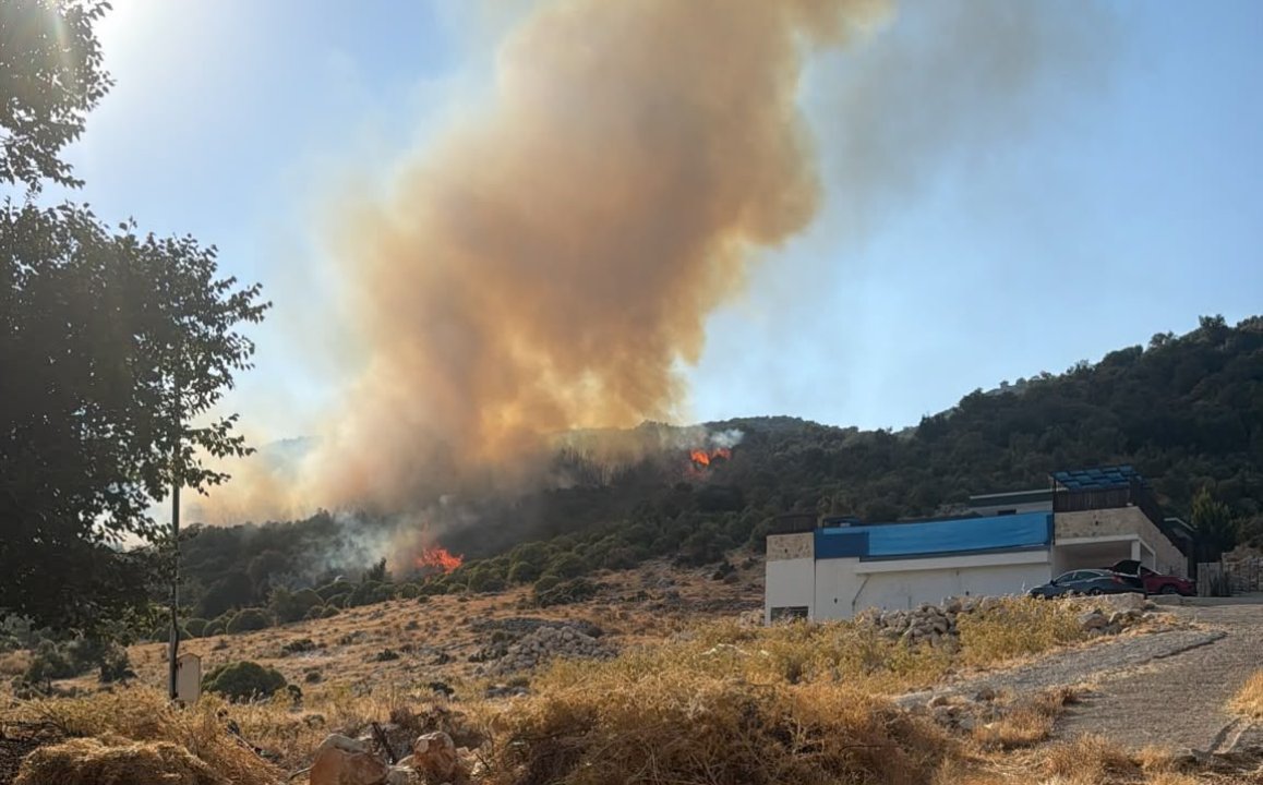 Antalya'da korkutan yangın! Ekipler bölgede