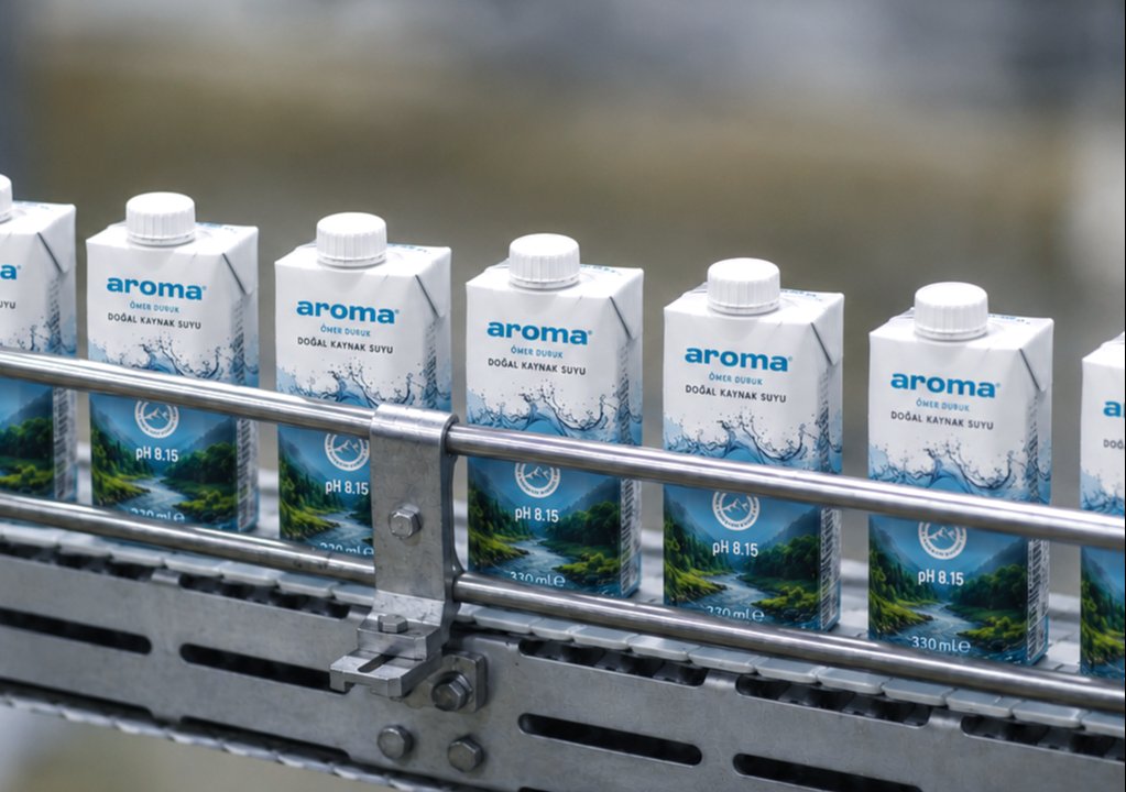 Aroma su, yüksek pH değerini FSC sertifikalı karton ambalajla buluşturdu
