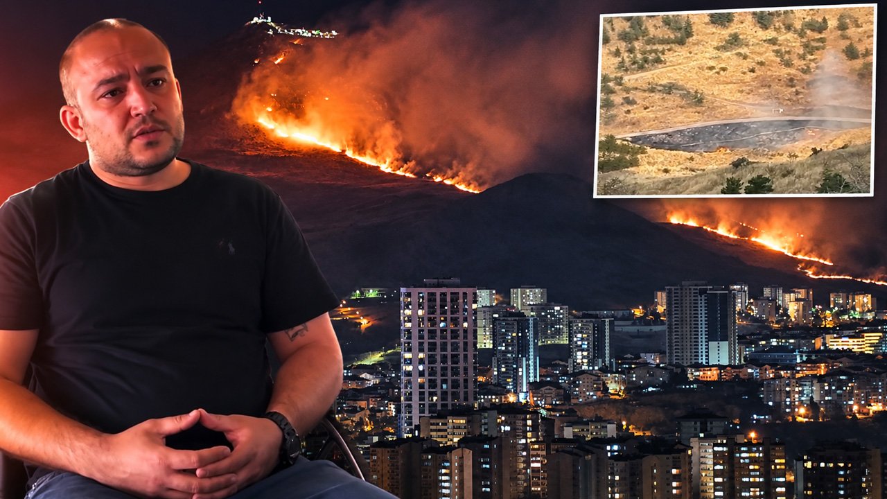 Ankara'da yangın çıkaran şüpheliyi görüntüledi! O anları tek tek anlattı