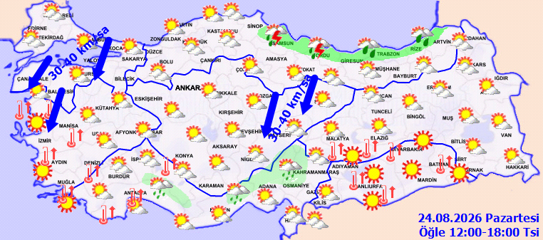 Meteoroloji’den ters köşe rapor! Sıcak hava dalgası teğet geçti, her yerde güneş 5 ilde sağanak var