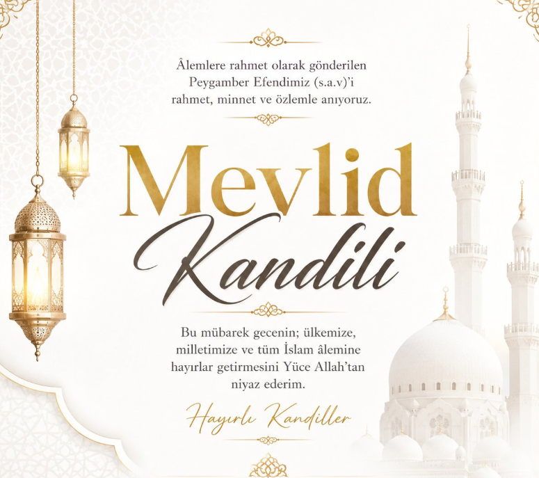 Resimli Mevlid Kandili mesajları! Uzun-kısa Mevlid Kandili mesajları