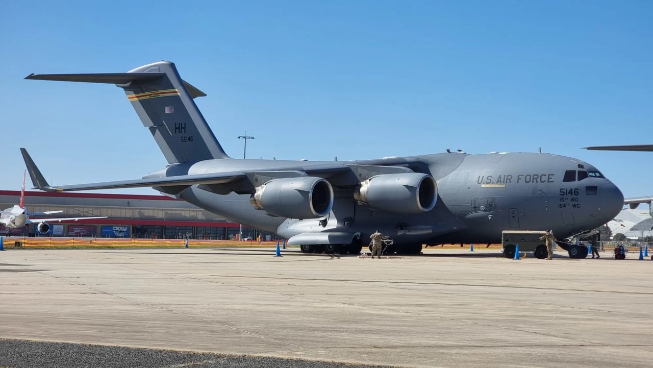 ABD Hava Kuvvetleri'ne ait bir Boeing C-17 Globemaster III