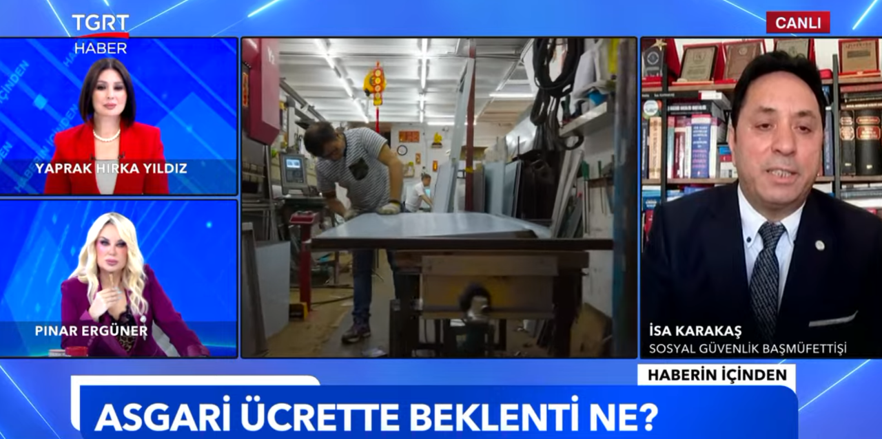 Asgari ücrete yüzde 50 zam! İsa Karakaş canlı yayında kulis bilgisini paylaştı