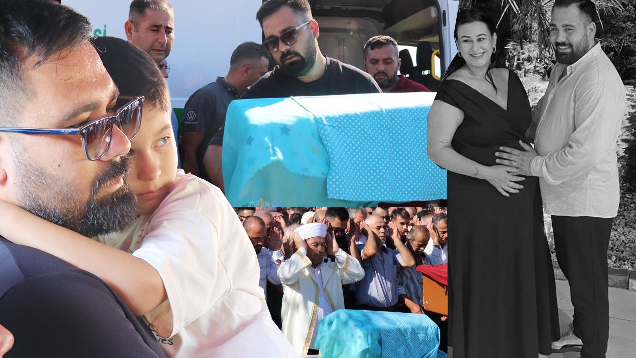 Bir babanın taşıdığı en acı yük! Eşi ve bebeğini aynı gün toprağa verdi