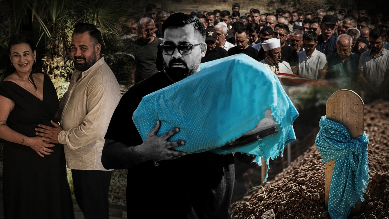 Bir babanın taşıdığı en acı yük! Eşi ve bebeğini aynı gün toprağa verdi
