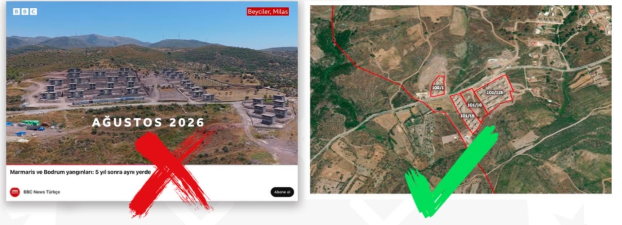 Muğla'da 5 yıl önce yanan ormanlık arazinin imara açıldığı iddiası yalanlandı! Gerçek başka çıktı