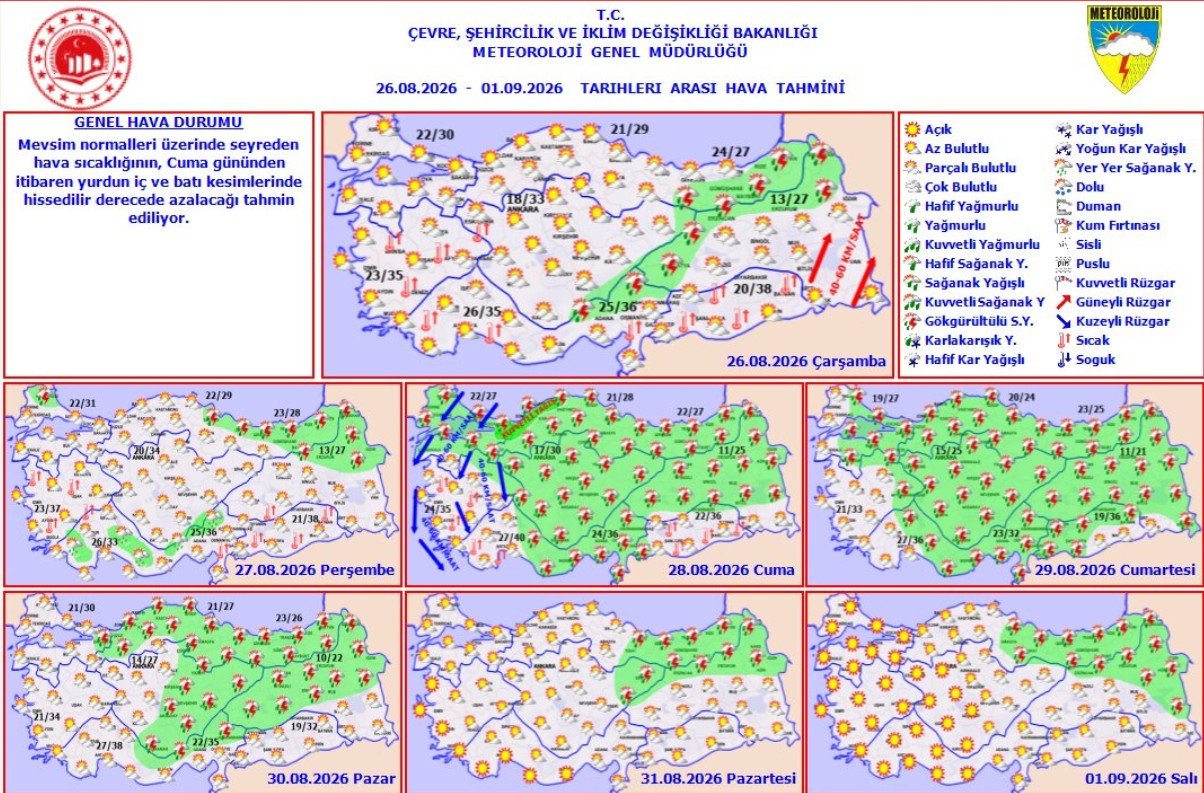 Sıcaklık 7 derece birden düşecek! İstanbul dahil birçok kente sağanak uyarısı: 4-5 gün sürecek