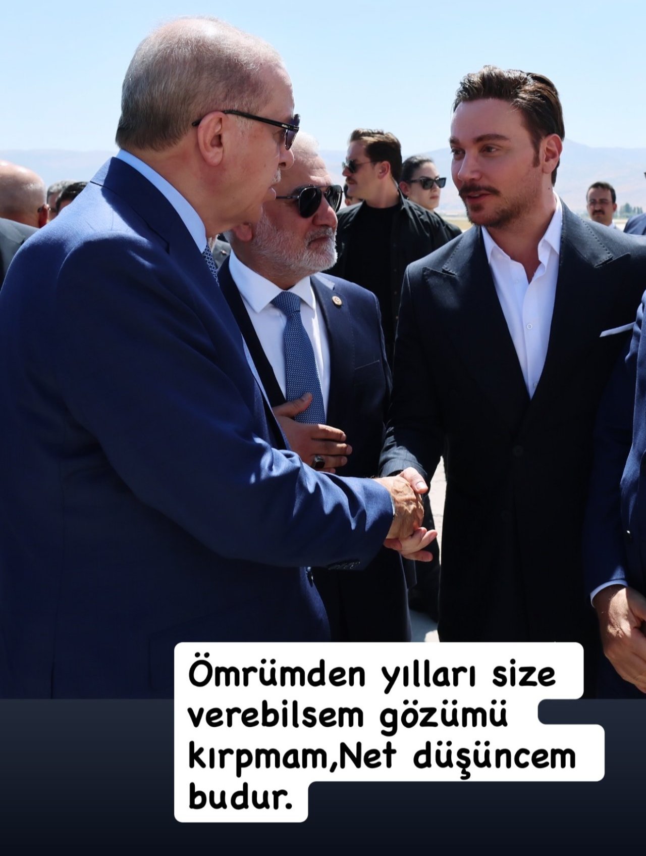 Sinan Akçıldan Cumhurbaşkanı Erdoğanla fotoğraf!  “Gözümü kırpmadan…”