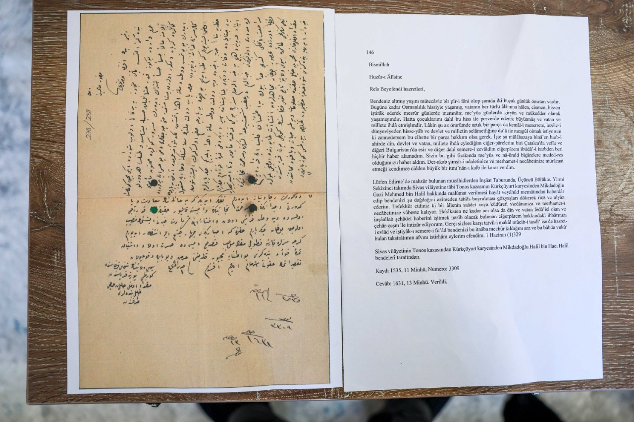Esir düşen askerin mektupları 113 yıl sonra ailesine teslim edildi
