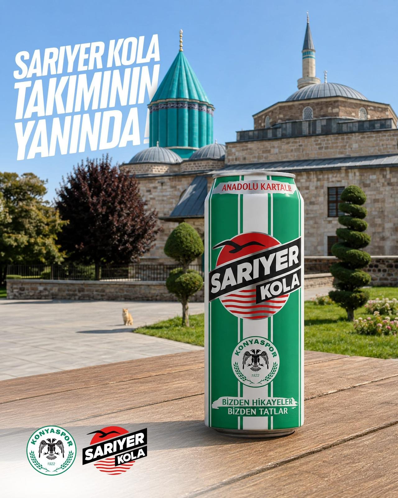 Sarıyer Kola, Konyaspor’un 2026-2027 sezonu resmi içecek sponsoru oldu