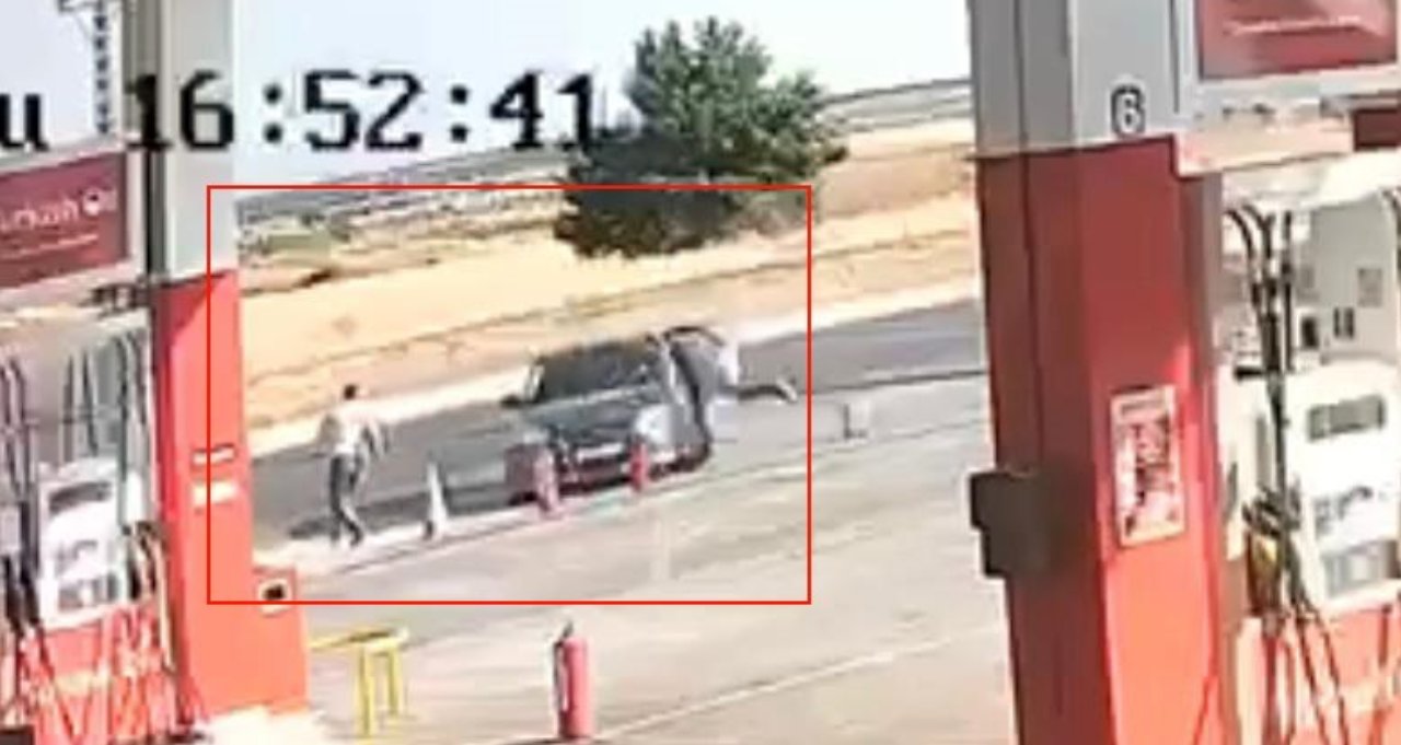 Gaziantep'teki çatışmanın görüntüleri ortaya çıktı! Önce araçla ezdiler, sonra kurşun yağdırdılar