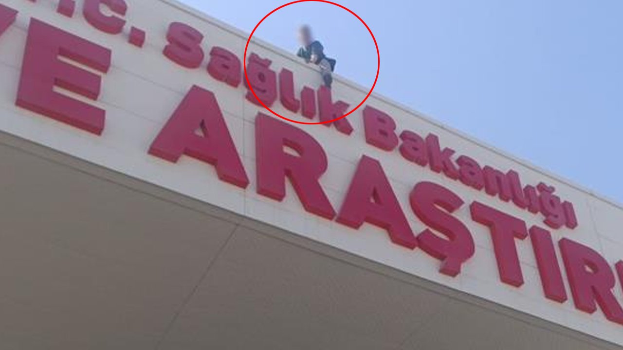 Hastane çatısına çıktı! 'Karpuz' teklifine dayanamadı