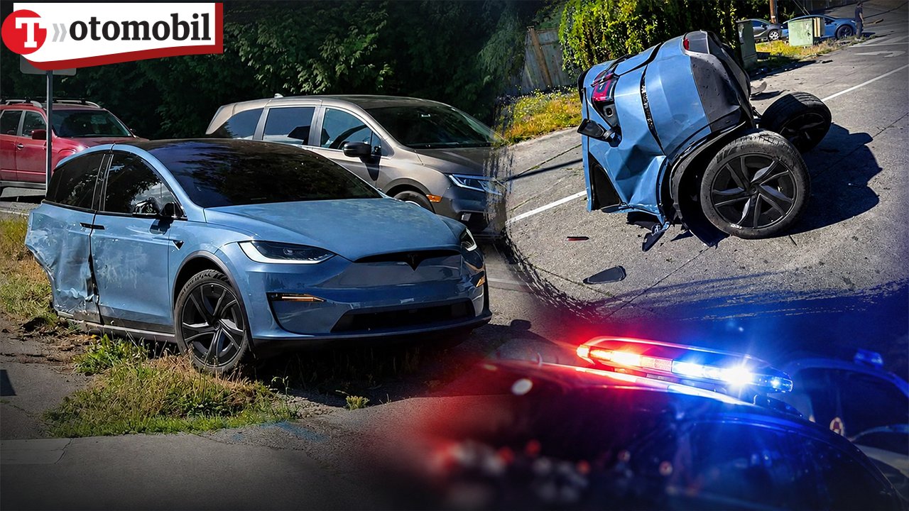 Tam otonom sürüş açıkken kaza yapan Tesla ikiye bölündü! Yetkililer inceleme başlattı