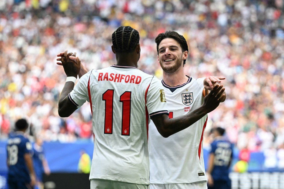 Marcus Rashford - Declan Rice