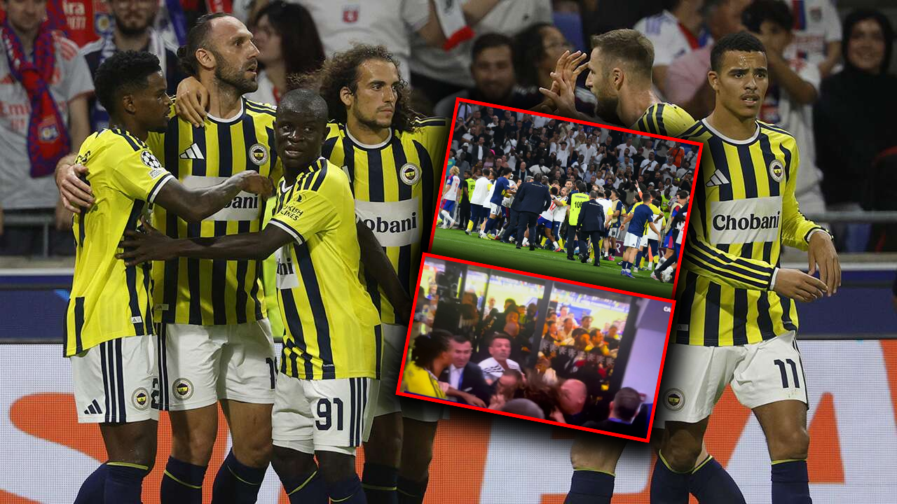 Fenerbahçe-Lyon maçında olayların faturası ağır! UEFA'dan iki isme ceza