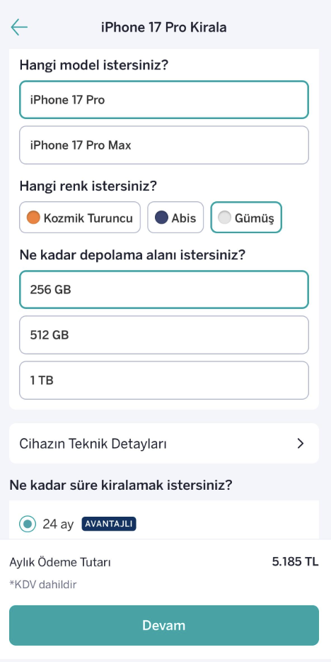 Garanti BBVA iPhone kiralama şartları neler, nasıl kiralanır, kaç taksit imkanı var? 12-24 ay kiralama dönemi başlıyor!