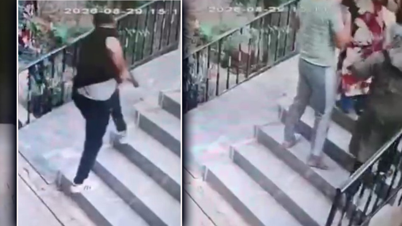 Şanlıurfa'da korkunç görüntü! Kapıdan çıkar çıkmaz silahını çekti   