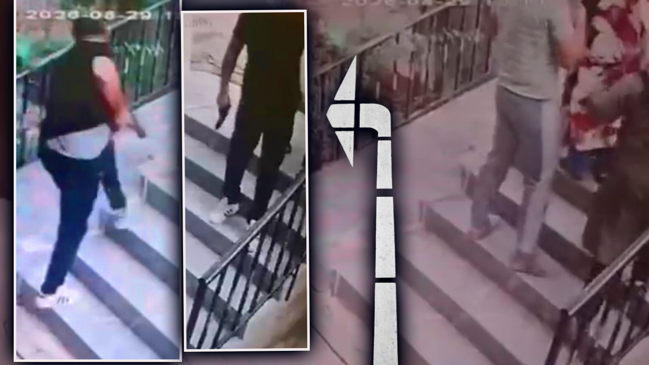 Kapıdan çıkar çıkmaz silahını çekti   