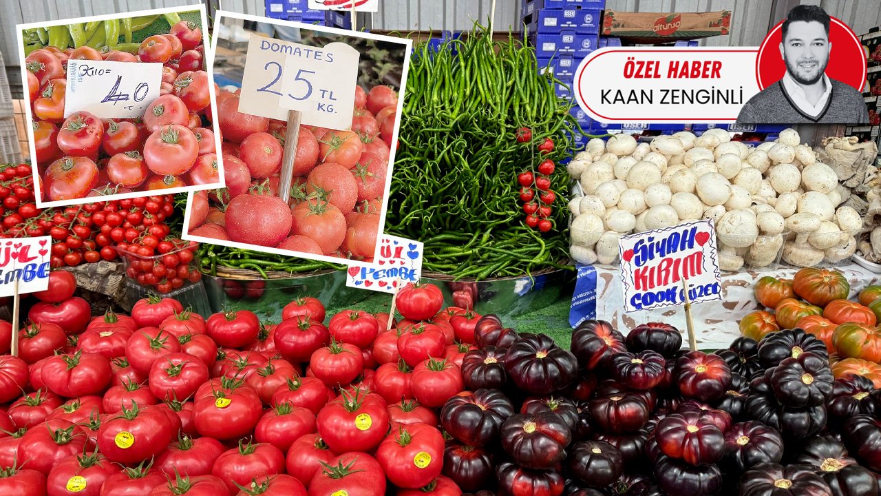 Semt pazarında fiyat uçurumu var! Aynı domates bir ilçede 25, diğerinde 40 lira