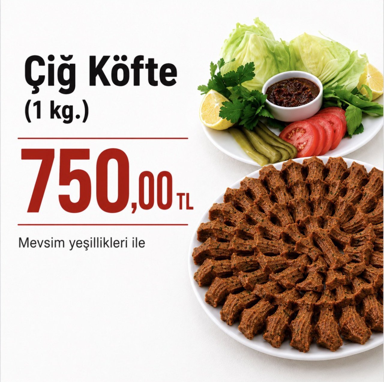 Bulgur etten daha pahalı! 1 kilo çiğköfte, 1 kilo köfteyi solladı