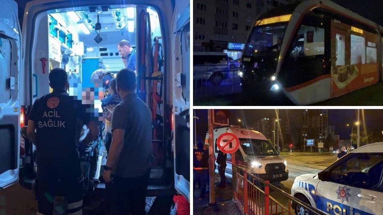 TRAMVAYDA GÖREN TELEFONA SARILDI