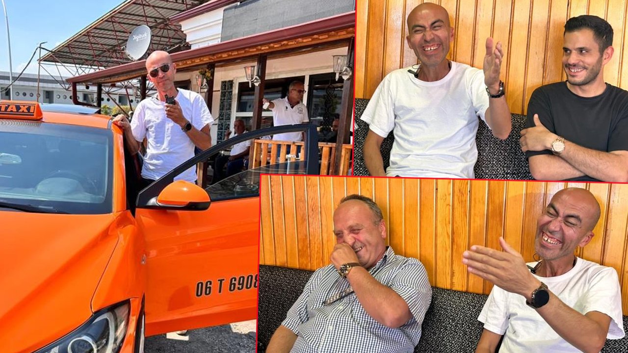 Kemal Sunal'ı hatırlatan taksici… Kahkahasıyla ün saldı! Herkes onu 