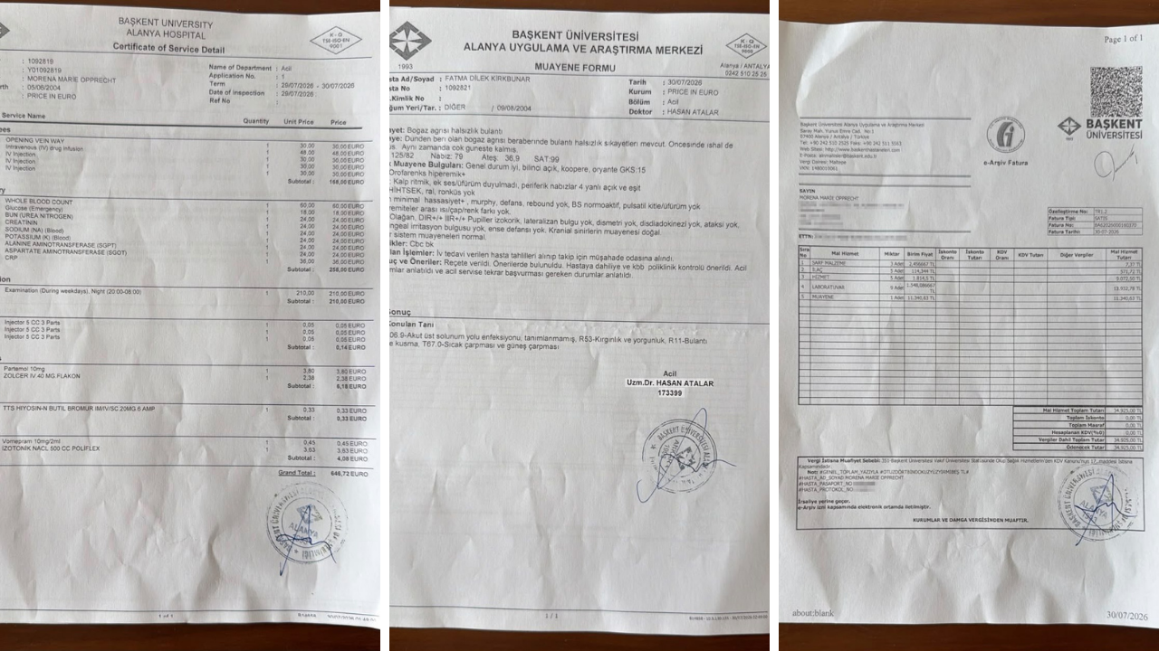 İsviçreli turistleri çileden çıkaran fatura! Alanyada güneş çarpmasının bedeli ağır oldu
