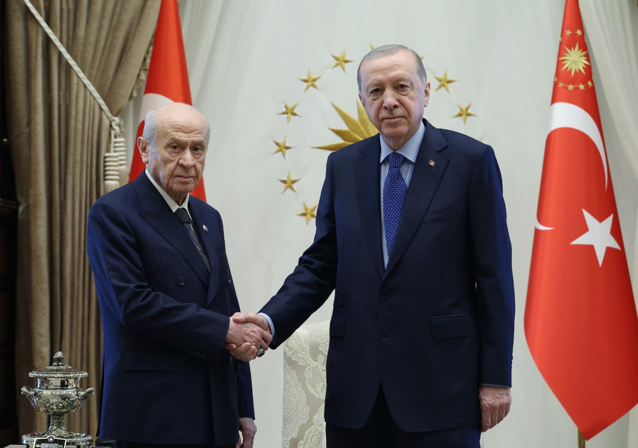 Cumhurbaşkanı Erdoğan, MHP lideri Bahçeli ile görüştü