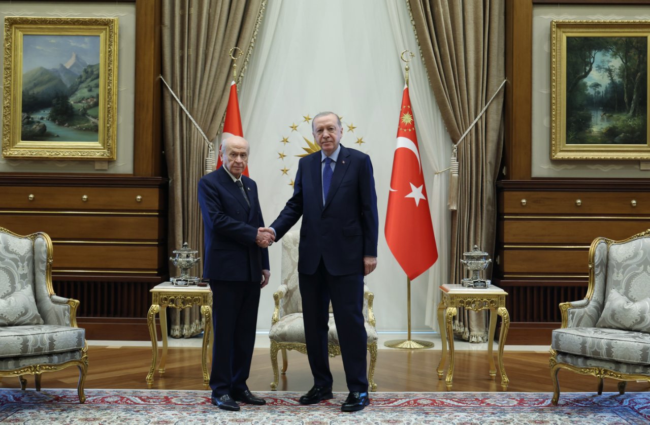 Cumhurbaşkanı Erdoğan, MHP lideri Bahçeli ile görüştü