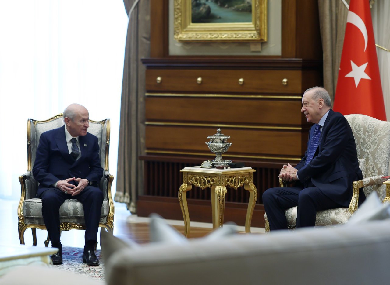 Cumhurbaşkanı Erdoğan, MHP lideri Bahçeli ile görüştü