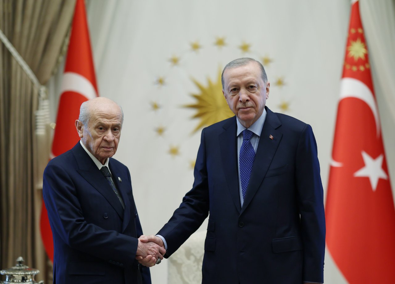 Cumhurbaşkanı Erdoğan, MHP lideri Bahçeli ile görüştü