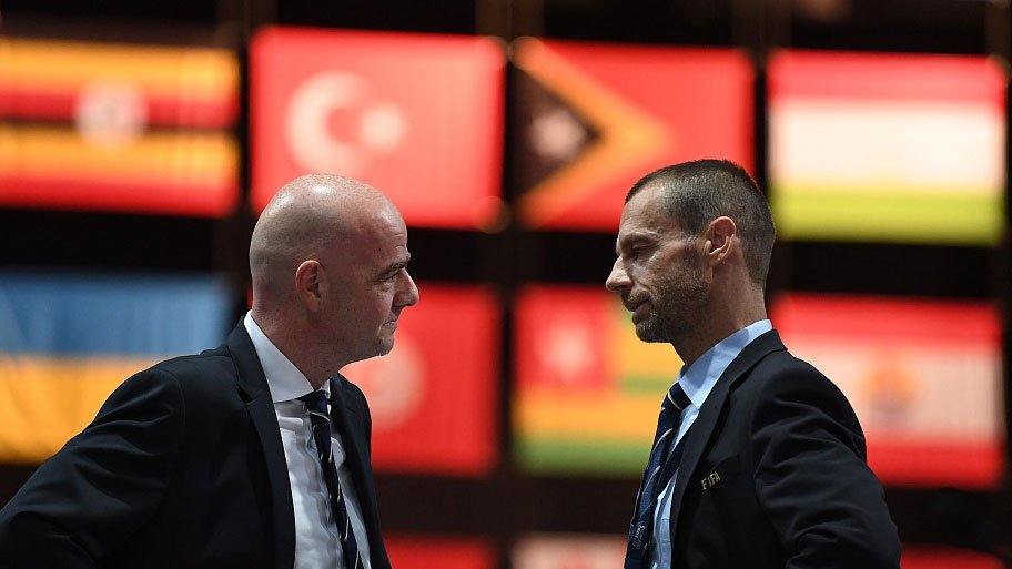 FIFA Başkanı Gianni Infantino - UEFA Başkanı Aleksander Ceferin