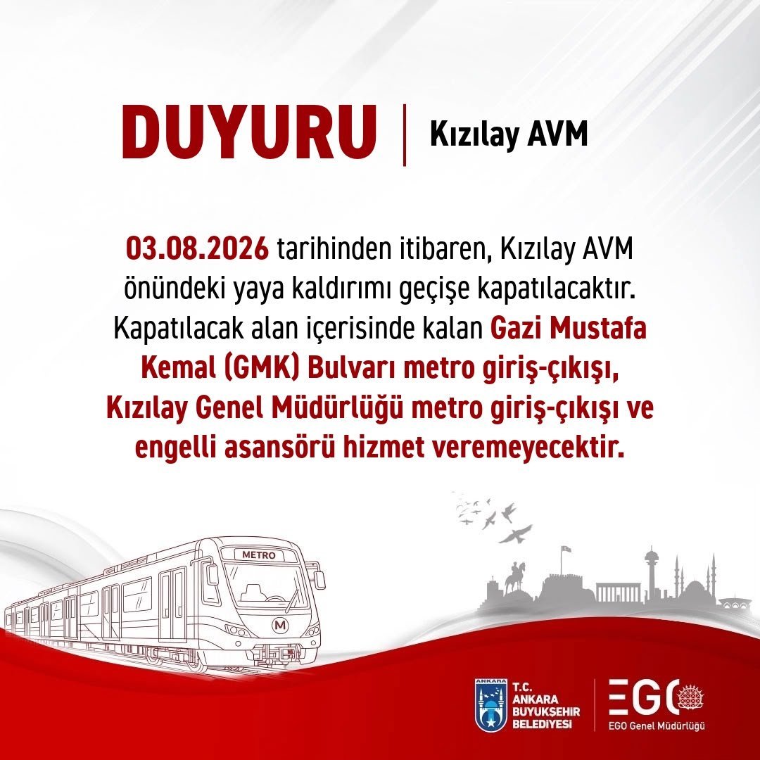 Kızılay AVM kapandı mı? Metro çıkışını kullananlara kritik uyarı